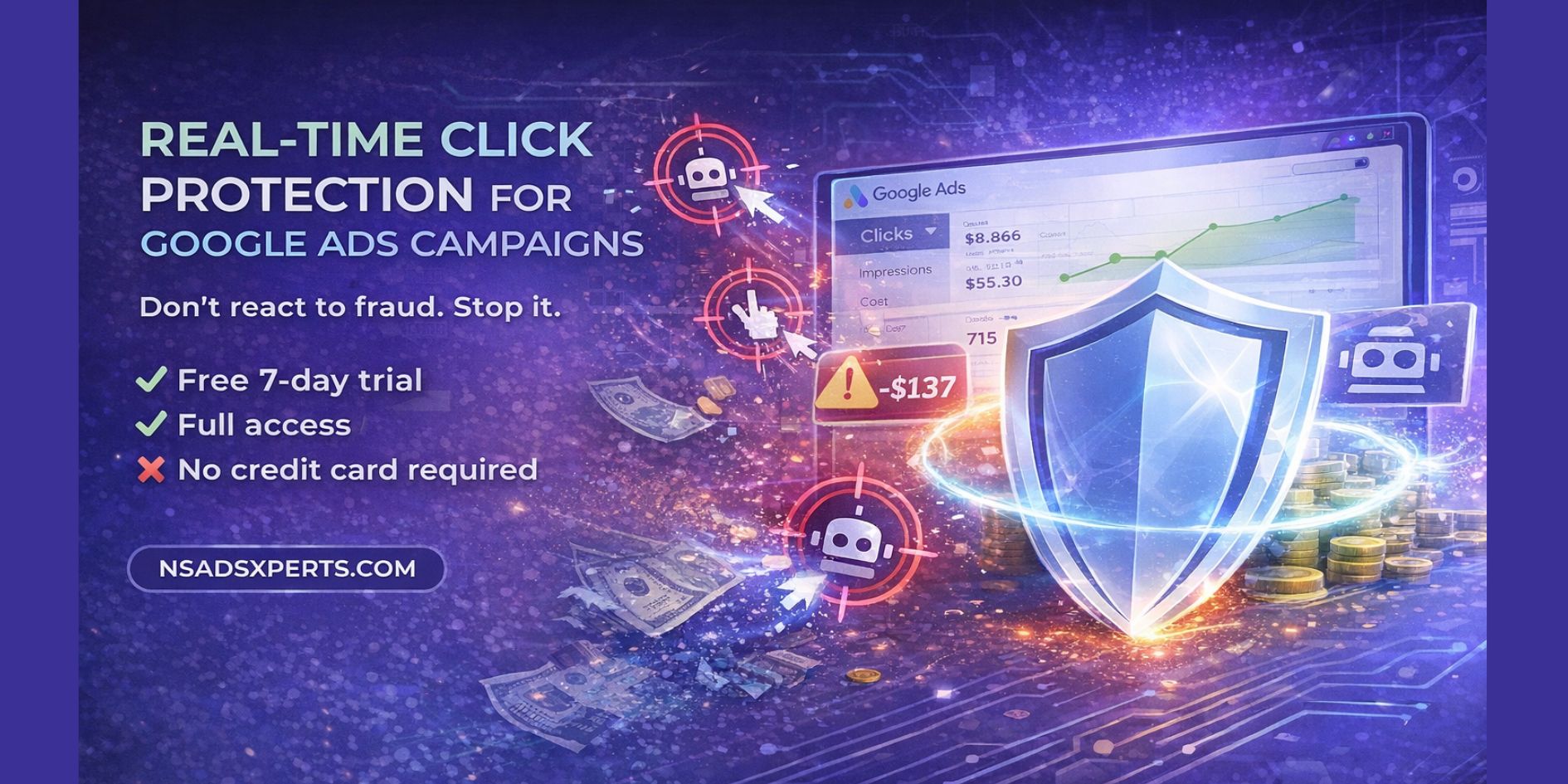Real-Time Click Protection for Google Ads Campaigns