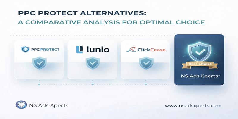 Comparison table outlining NS Ads Xperts&trade; pricing plans and features against other click fraud protection software