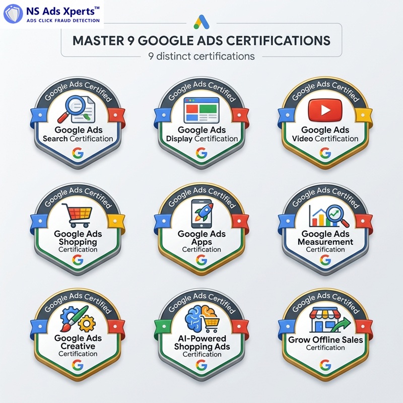 Marketer analyzing data and applying Google Skillshop insights