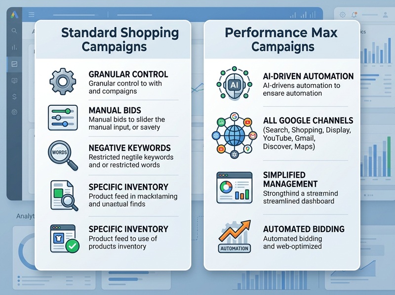 Infographic showing the journey from product feed to Google Shopping Ads display