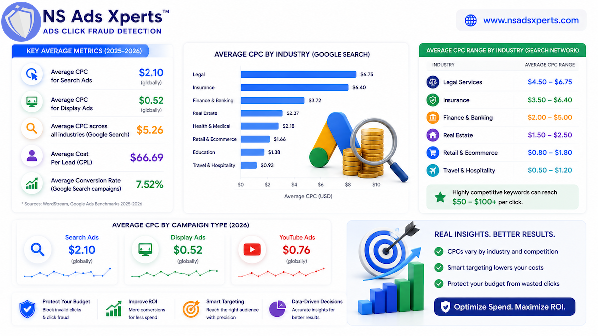 Calculator showing Google advertising price and budget